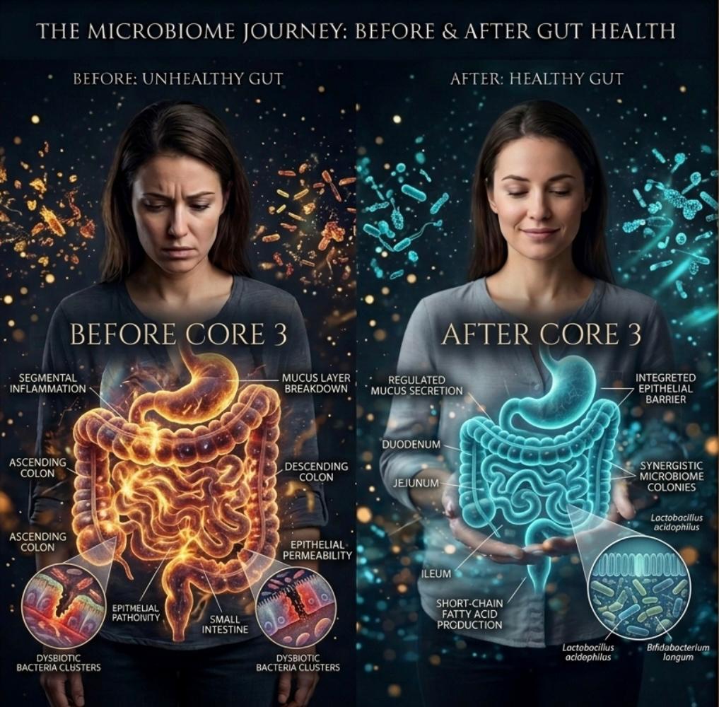 Gut health visualization – modern digestive crisis